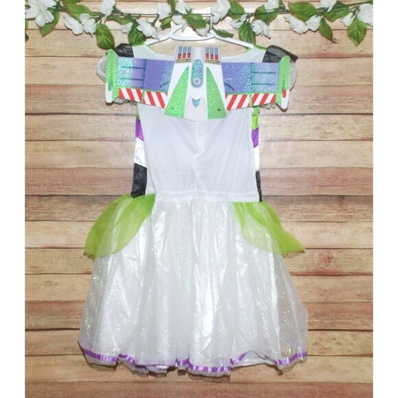 Disney's Toy Story Girls Buzz Tutu Lightyear Halloween Costume Size M 7-8 - Picture 7 of 12